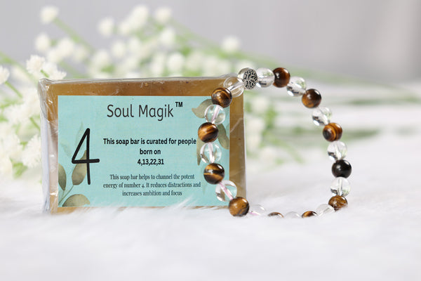 Numerology Soap 4 & Numerology Bracelet 4