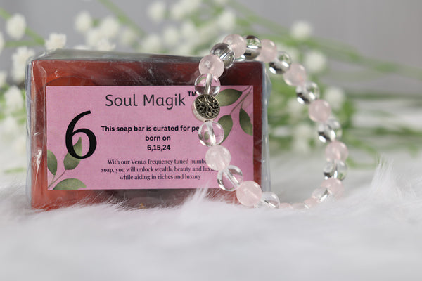 Numerology Soap 6 & Numerology Bracelet 6