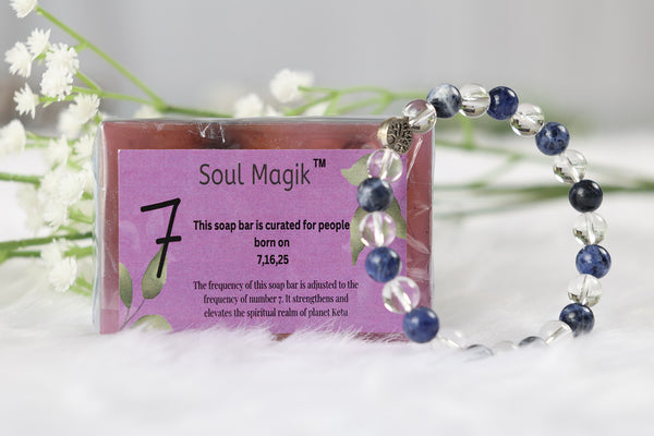 Numerology Soap 7 & Numerology Bracelet 7