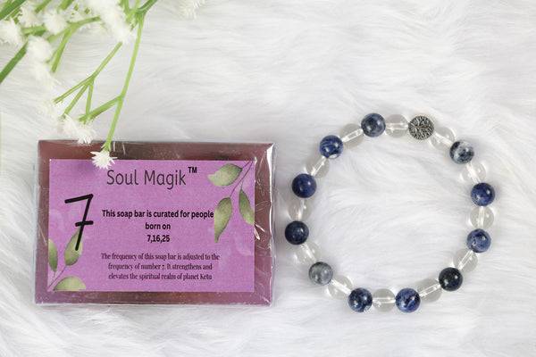 Numerology Soap 7 & Numerology Bracelet 7