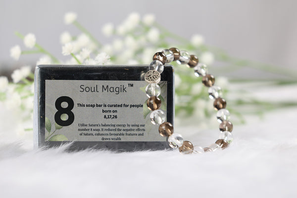 Numerology Soap 8 & Numerology Bracelet 8