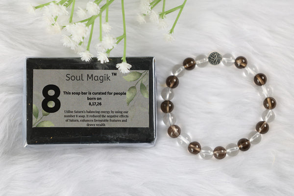 Numerology Soap 8 & Numerology Bracelet 8