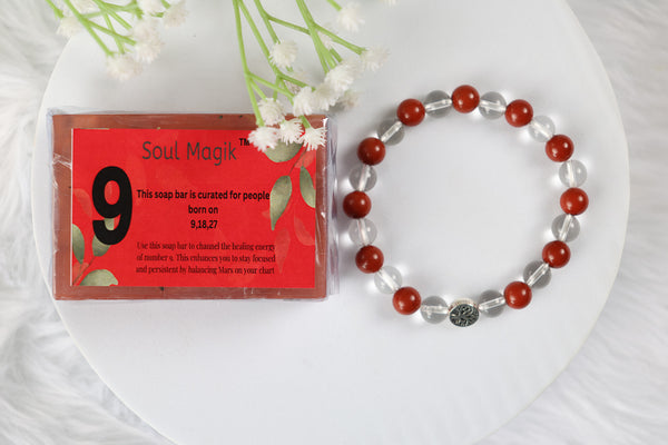 Numerology Soap 9 & Numerology Bracelet 9